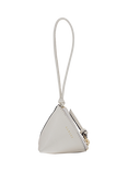 Radley Triangle Street Leather Bag Charm, Chalk