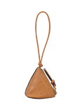 Radley Triangle Street Leather Bag Charm, Dark Butter