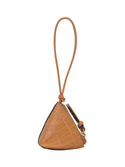Radley Triangle Street Leather Bag Charm, Dark Butter, Dark Butter