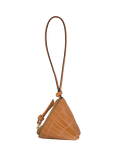 Radley Triangle Street Leather Bag Charm, Dark Butter