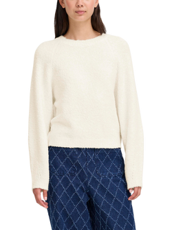 ICHI Loucle Tie Back Jumper, Cloud Dancer, Cloud Dancer