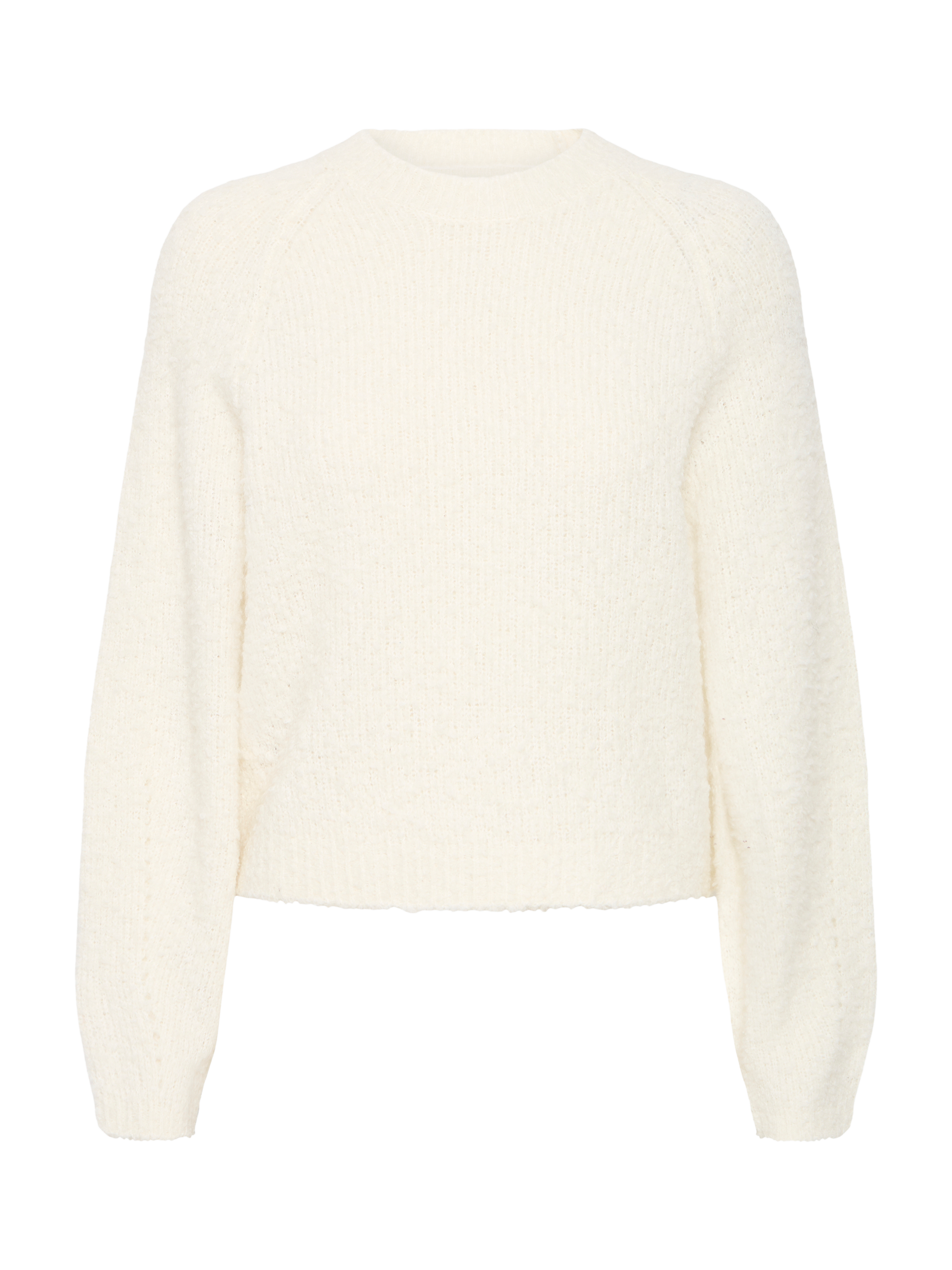 Product image 5 of 7, which shows ICHI Loucle Tie Back Jumper, Cloud Dancer, XS