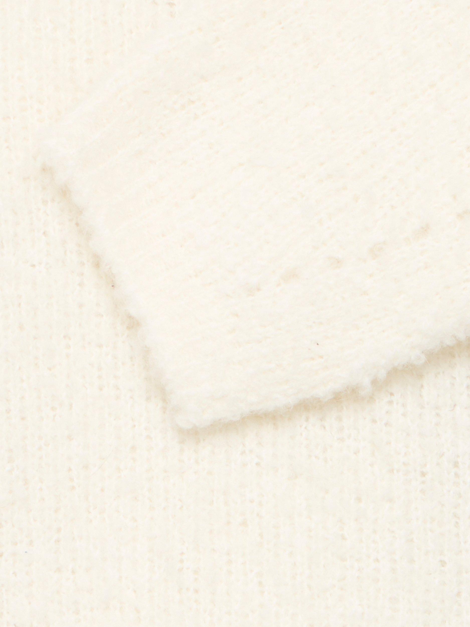 Product image 7 of 7, which shows ICHI Loucle Tie Back Jumper, Cloud Dancer, XS