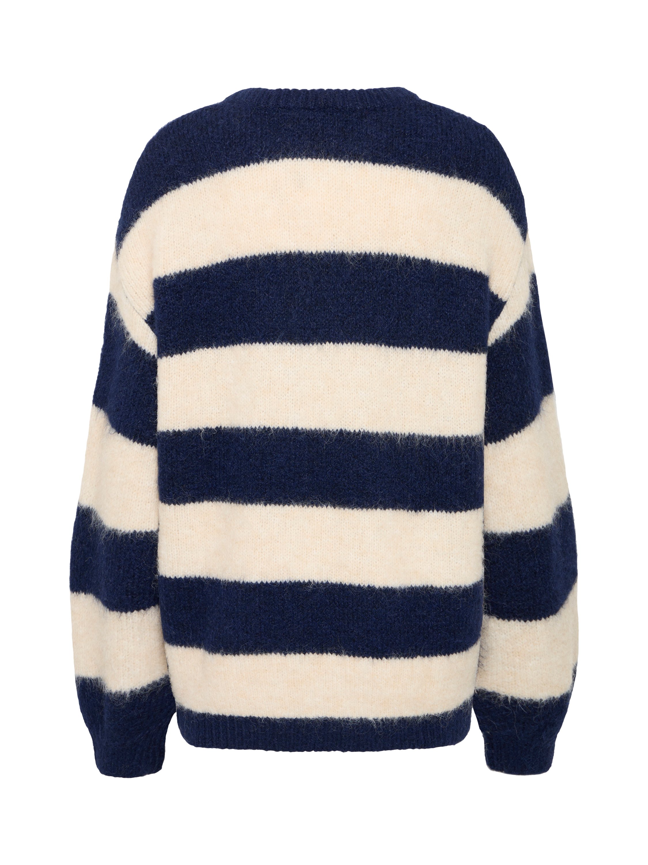 Product image 6 of 7, which shows ICHI Dayana Stripe Jumper, Patriot Blue, XS
