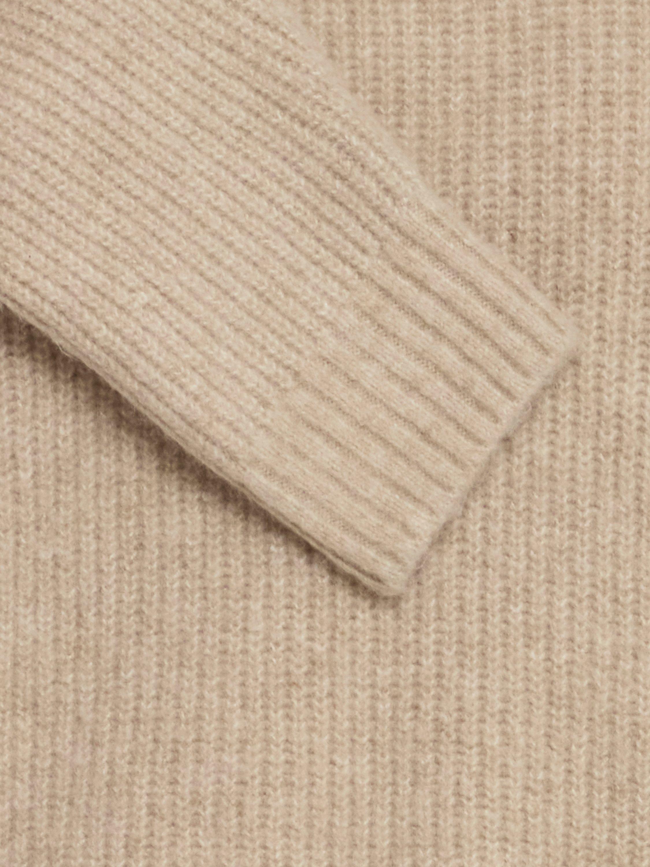 Product image 7 of 7, which shows ICHI Ducie Long Sleeve Knit Jumper, Oatmeal Melange, XS