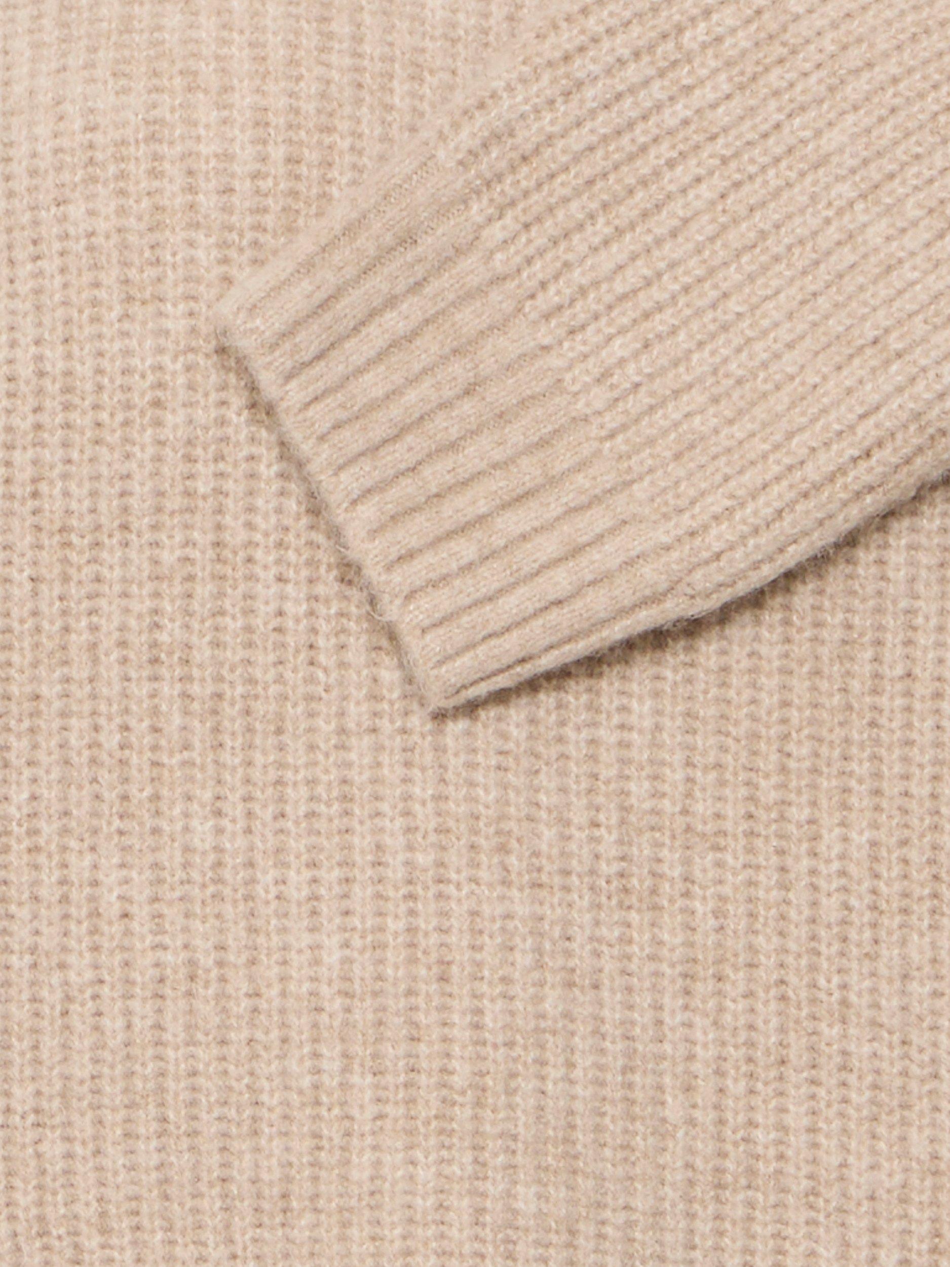 Product image 7 of 7, which shows ICHI Ducie Long Sleeve Knit Jumper, Oatmeal Melange, XS