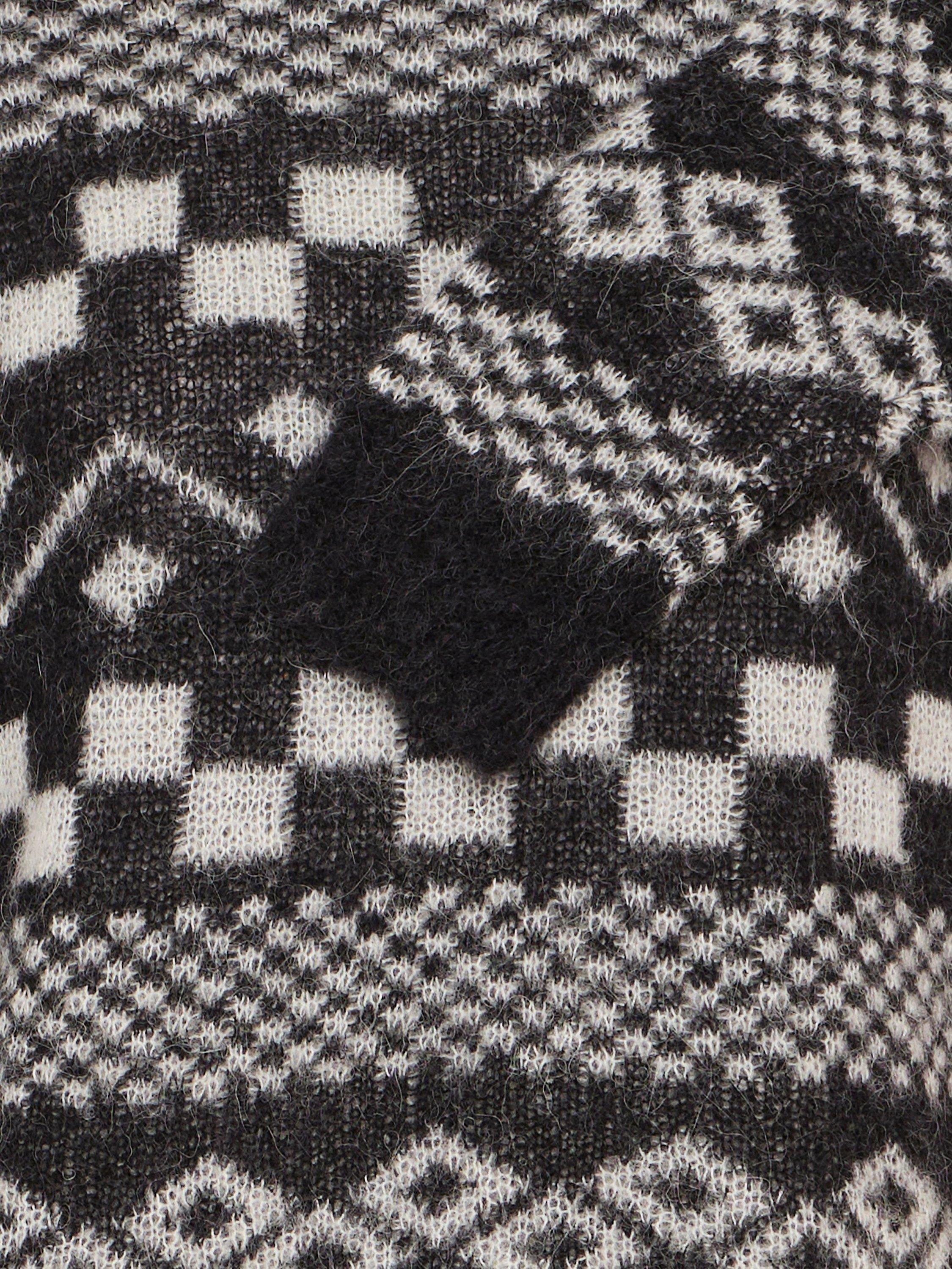 Product image 7 of 7, which shows ICHI Estelle Fair isle Wool Rich Jumper, Black, M