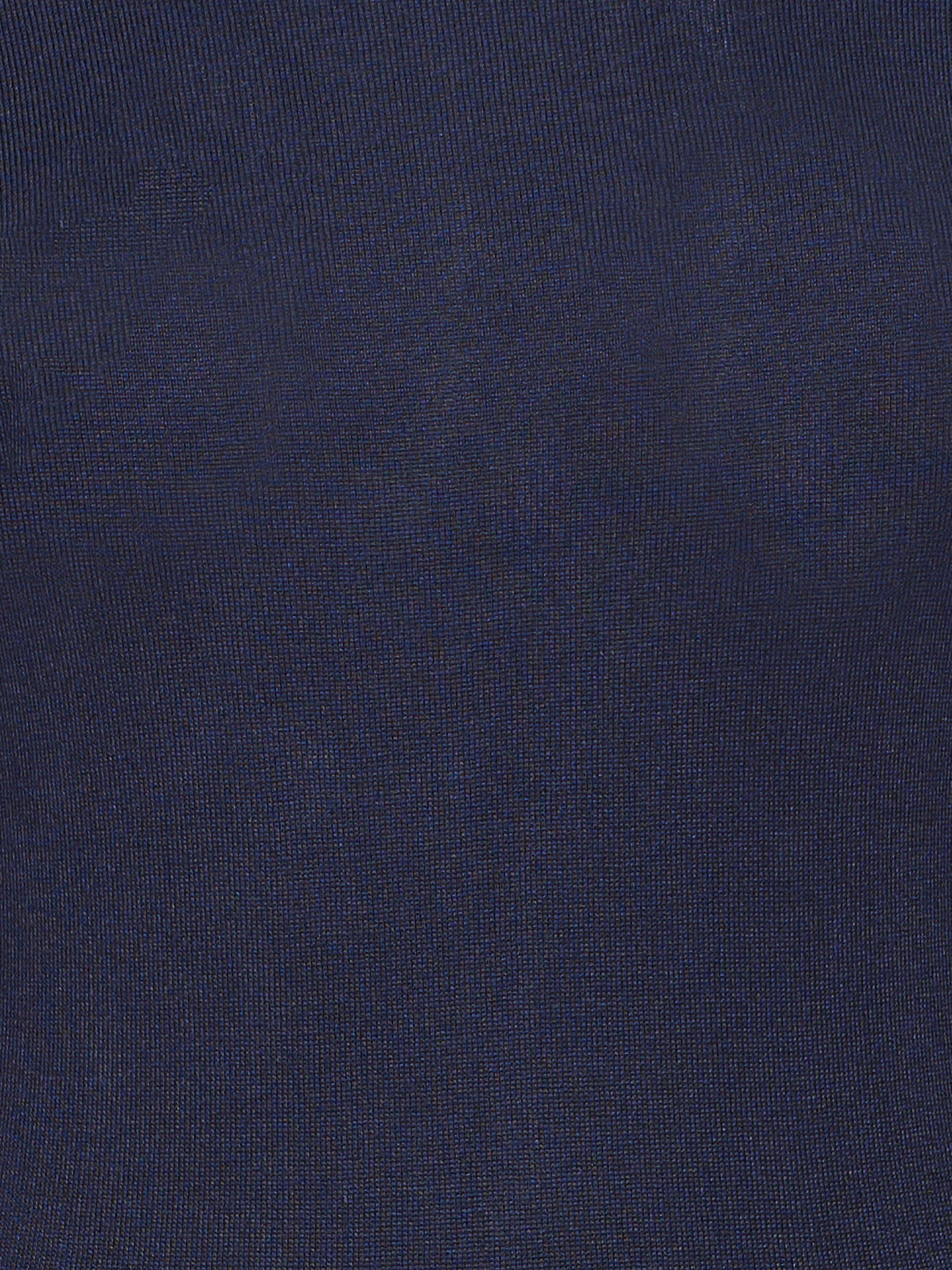 Product image 7 of 7, which shows ICHI IHMAFA Slim-Fit Roll Neck Jumper, Mid Blue, XS