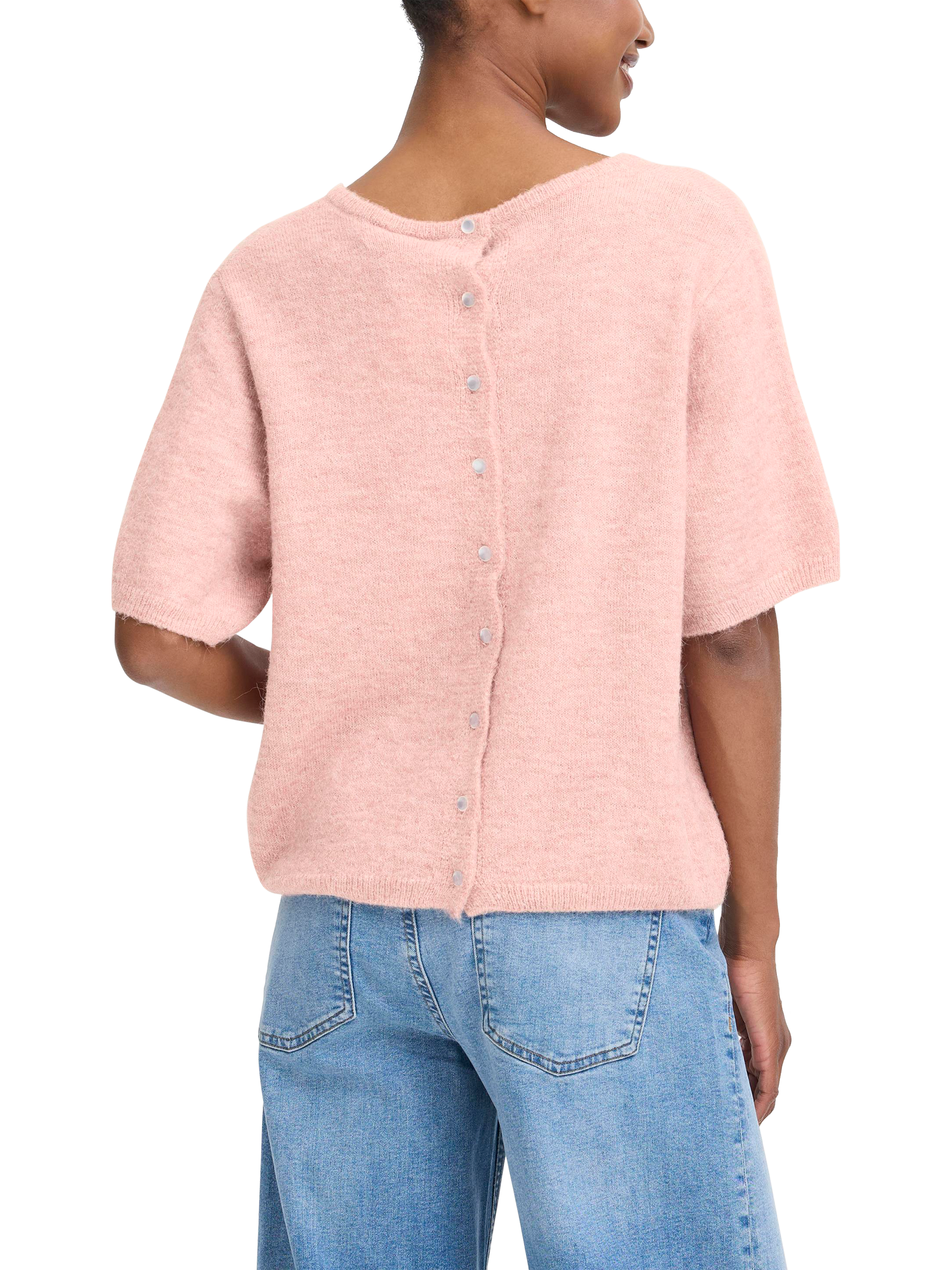 Product image 2 of 7, which shows ICHI Kamara Short Sleeve Jumper, Zephyr, XS