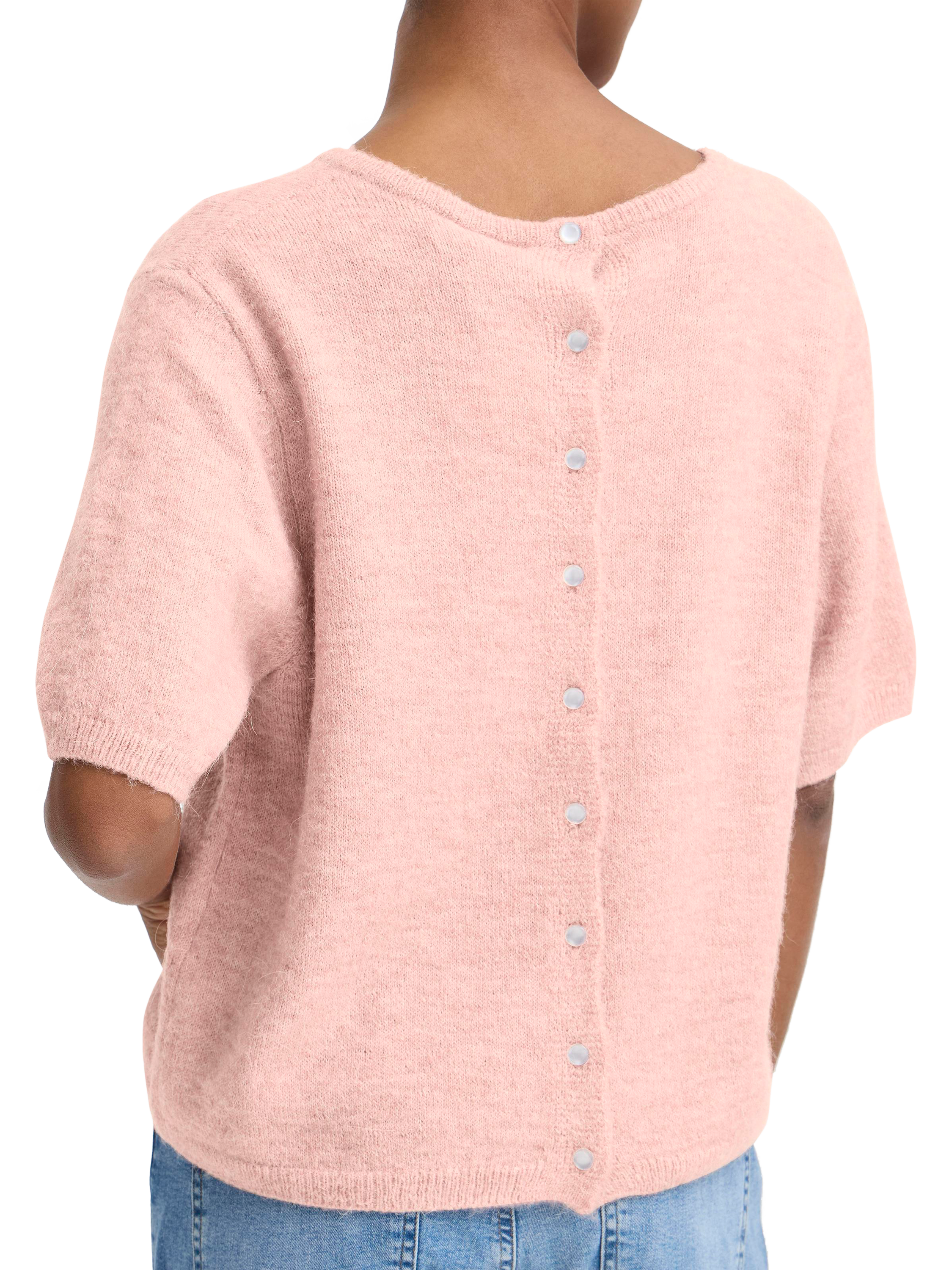 Product image 4 of 7, which shows ICHI Kamara Short Sleeve Jumper, Zephyr, XS