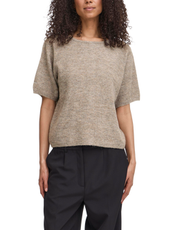 ICHI Kamara Short Sleeve Jumper, Fungi