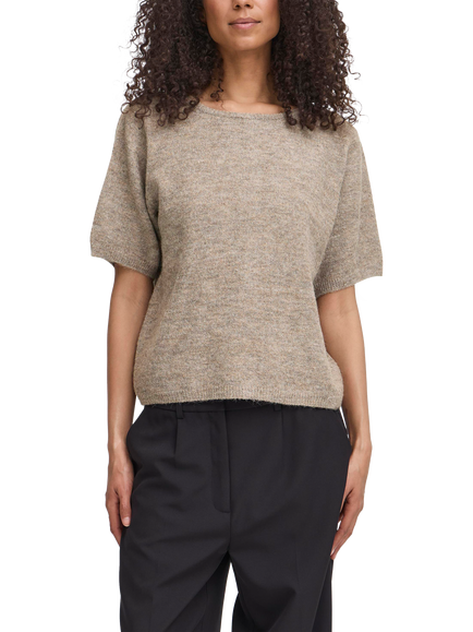 ICHI Kamara Short Sleeve Jumper, Fungi