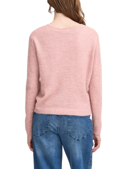 ICHI Kamara Wool Blend Long Sleeve V-Neck Jumper - view 2, Zephyr