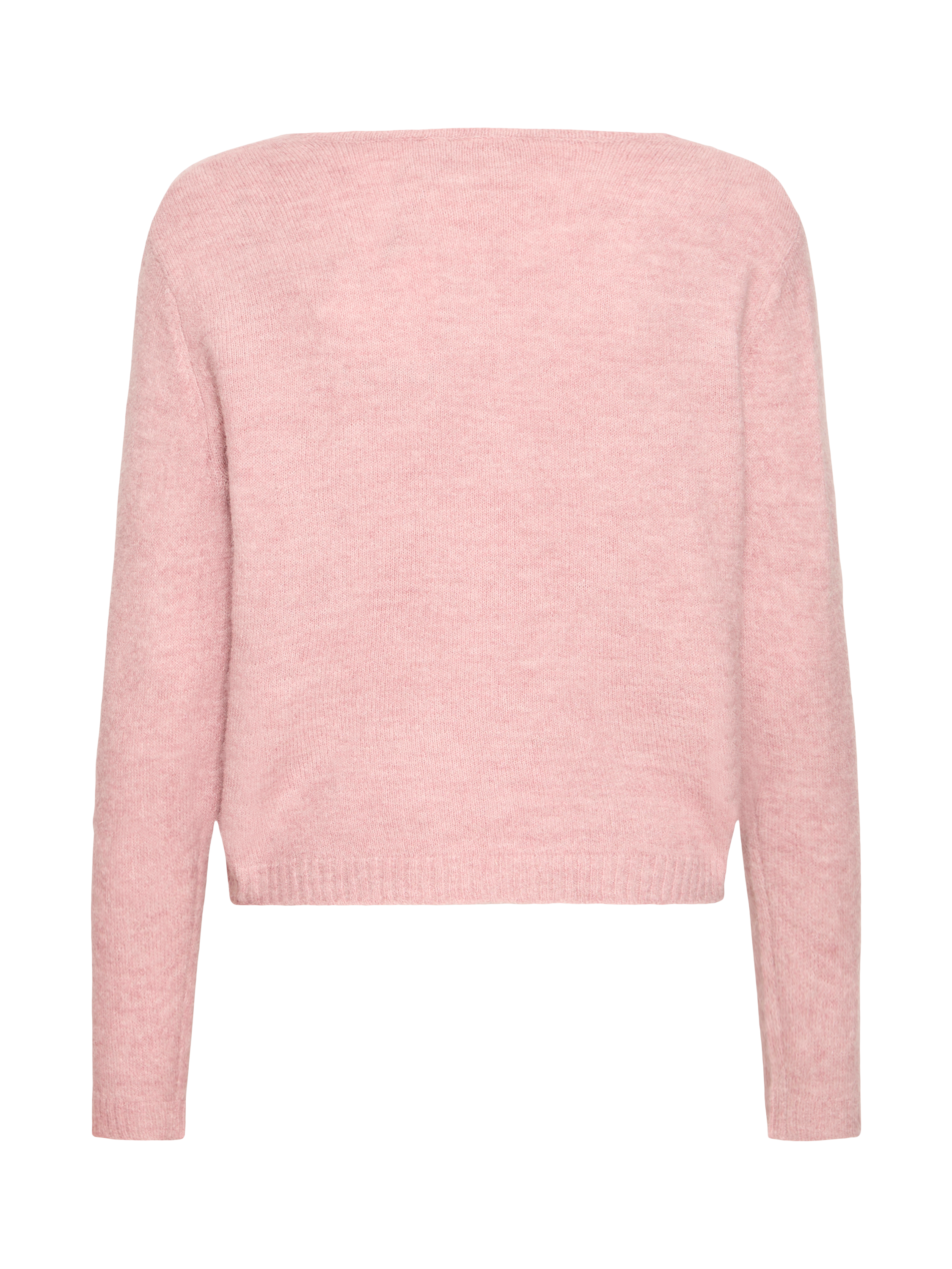 Product image 6 of 7, which shows ICHI Kamara Wool Blend Long Sleeve V-Neck Jumper, Zephyr, XS