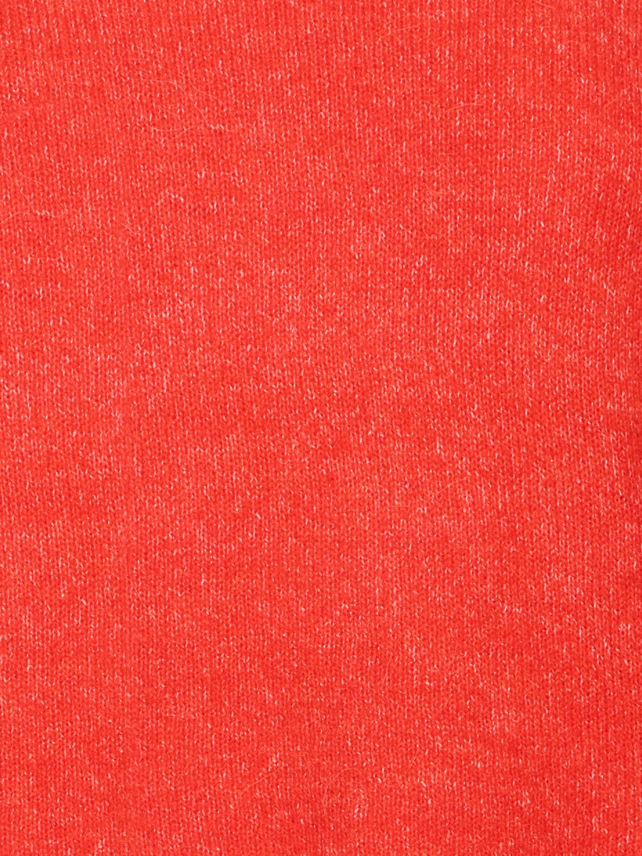 Product image 7 of 7, which shows ICHI Kamara Wool Blend Long Sleeve V-Neck Jumper, Fiery Red, XS