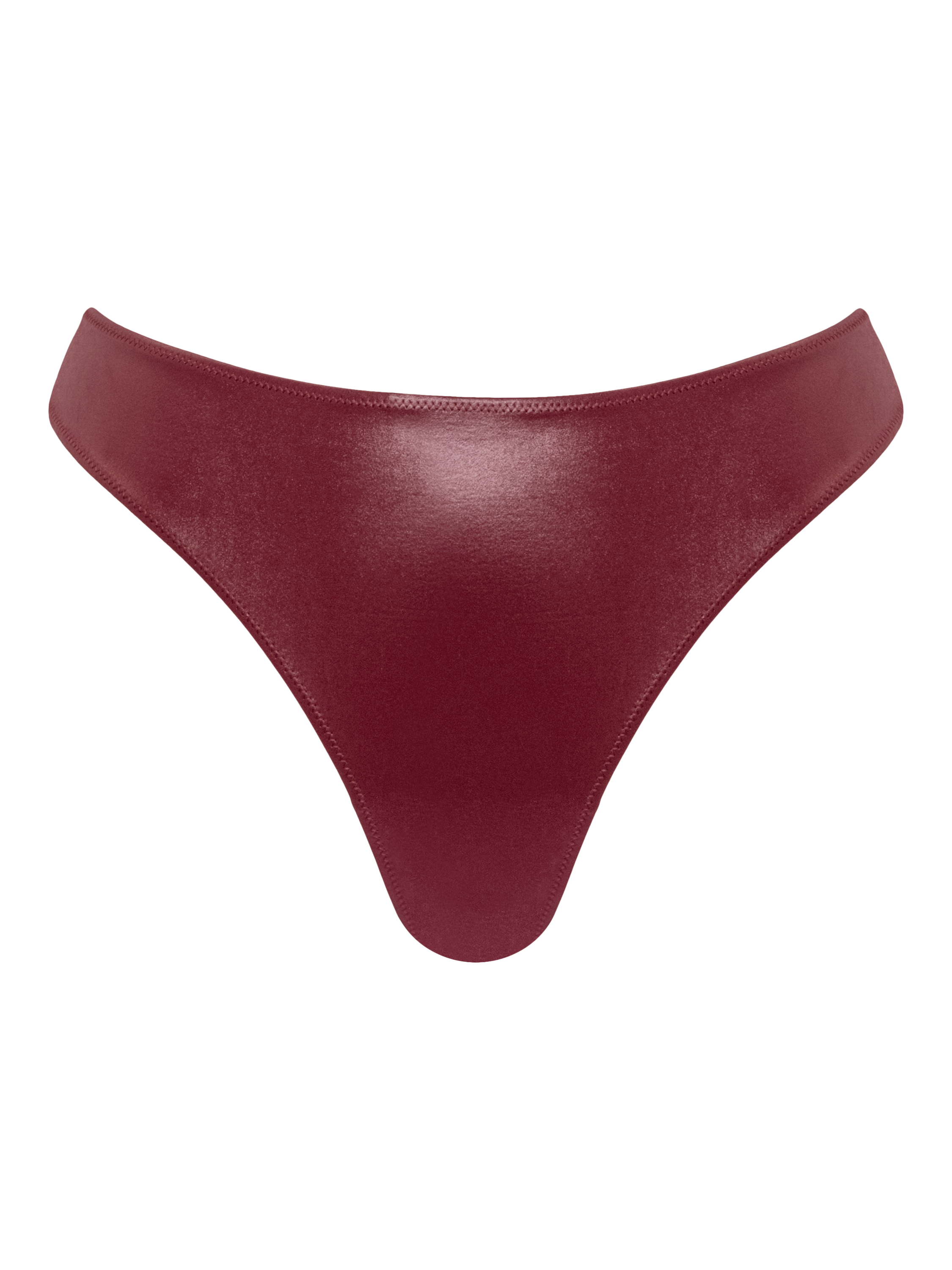Product image 7 of 7, which shows Curvy Kate Lush Thong, Oxblood, XXL