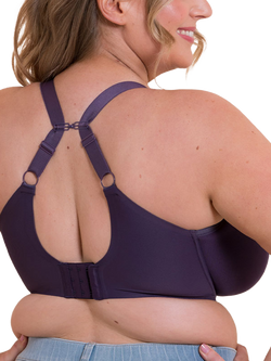 Curvy Kate Smoothie Spacer T-Shirt Plunge Bra - view 2, Deep Purple