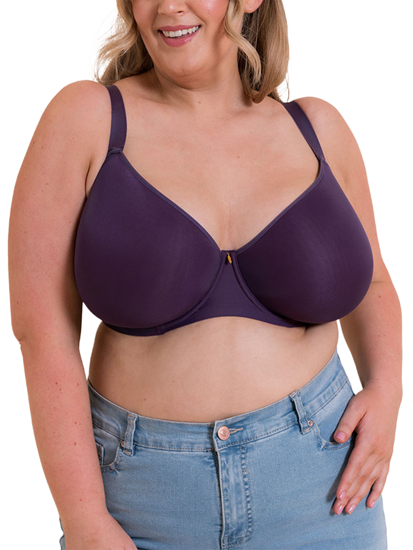 Curvy Kate Smoothie Spacer T-Shirt Plunge Bra, Deep Purple