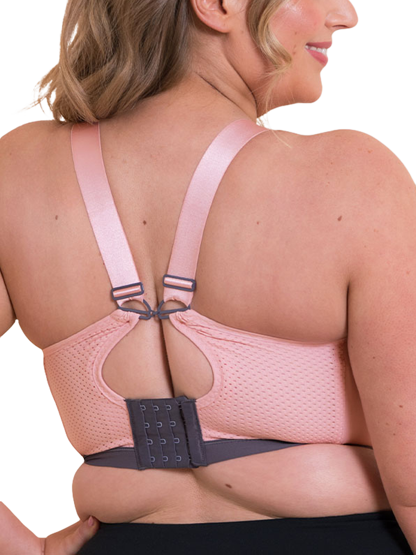 Product image 2 of 8, which shows Curvy Kate Everymove Sports Bra, Blush/Charcoal, 30F