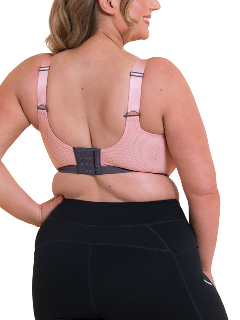 Product image 5 of 8, which shows Curvy Kate Everymove Sports Bra, Blush/Charcoal, 30F