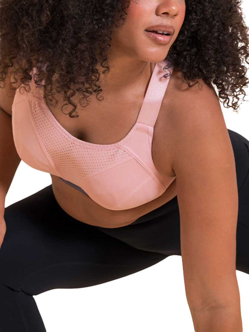 Product image 6 of 8, which shows Curvy Kate Everymove Sports Bra, Blush/Charcoal, 30F