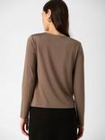 Soaked In Luxury Clara Twisted Neck Top, Morel