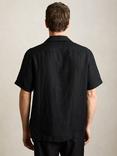Reiss Beldi Button Down Short Sleeve Linen Shirt