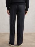 Reiss Arden Straight Fit Lightweight Trousers, Navy