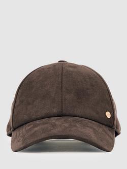Reiss Nicola Logo Baseball Cap, Chocolate, Chocolate
