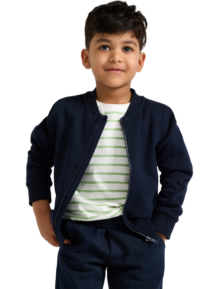 Lindex Kids' Cotton Indoor Jacket, Dark Navy, Dark Navy