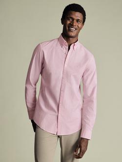 Charles Tyrwhitt Regular Fit Stripe Cotton Shirt, Pink
