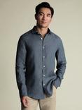 Charles Tyrwhitt Linen Slim Fit Shirt, Airforce Blue
