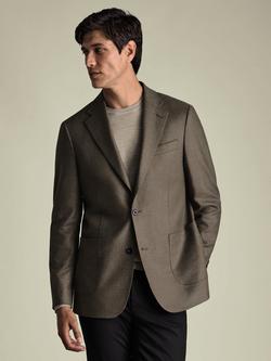 Charles Tyrwhitt Slim Fit Wool Rich Jacket, Mocha, Mocha