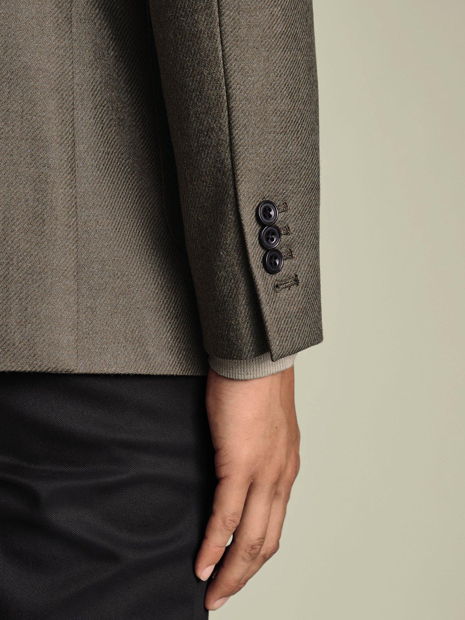 Product image 4 of 6, which shows Charles Tyrwhitt Slim Fit Wool Rich Jacket, Mocha, 36R