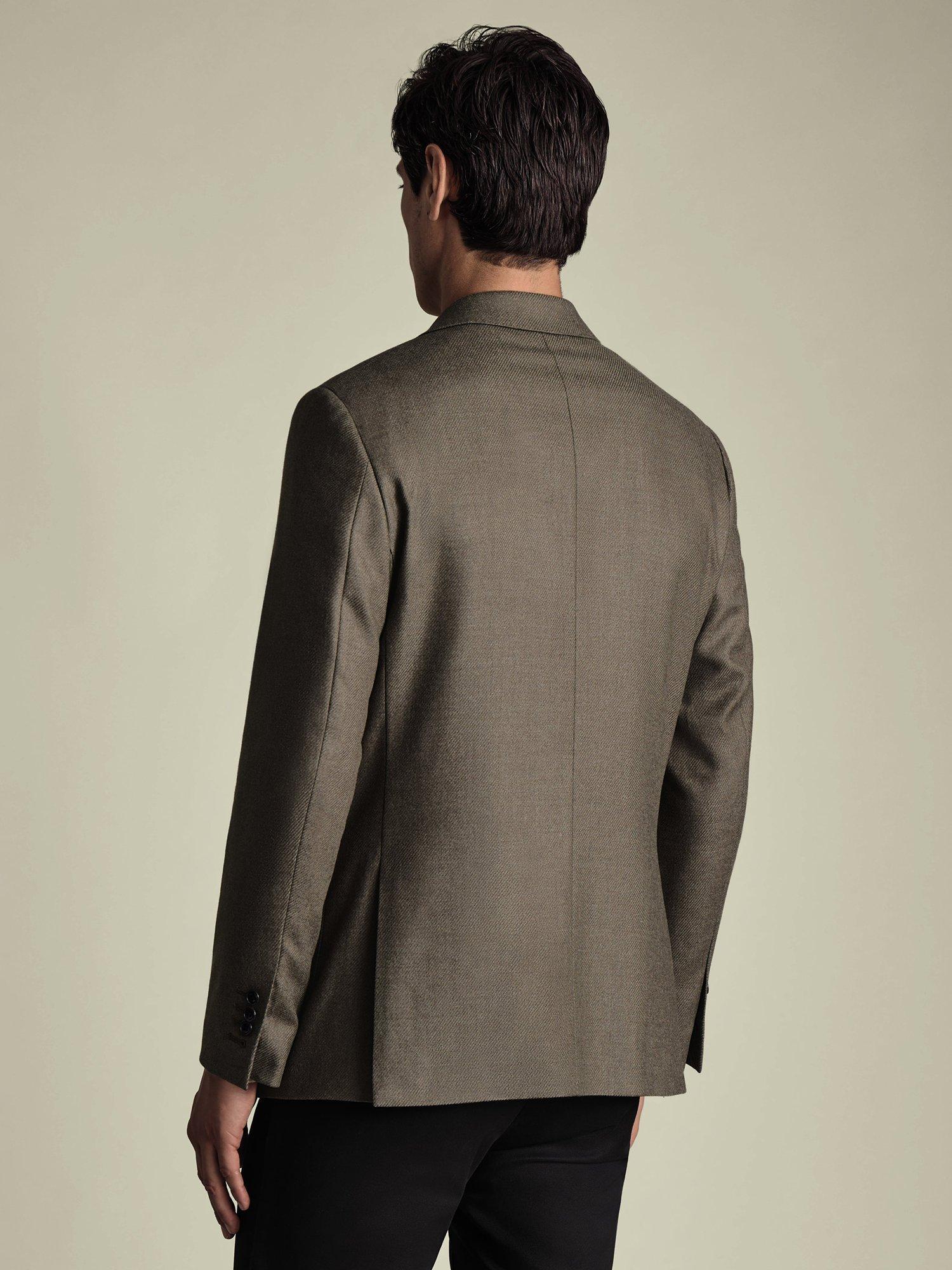 Product image 5 of 6, which shows Charles Tyrwhitt Slim Fit Wool Rich Jacket, Mocha, 36R
