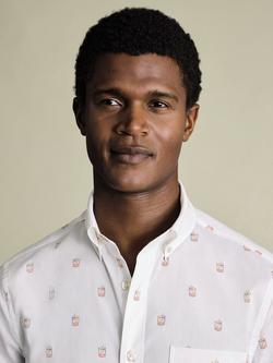 Charles Tyrwhitt Printed Cotton Shirt - view 2, White