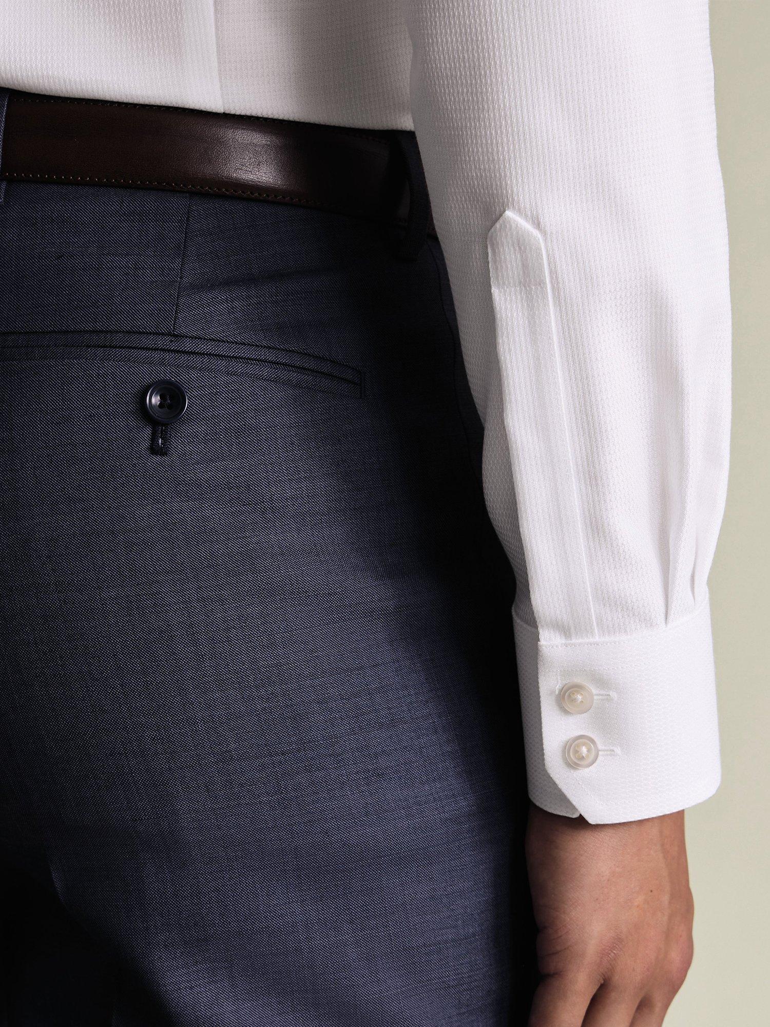 Product image 5 of 8, which shows Charles Tyrwhitt Regular Fit Cotton Shirt, White, 14.5