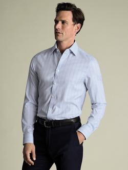 Charles Tyrwhitt Check Cotton Shirt, Light Blue