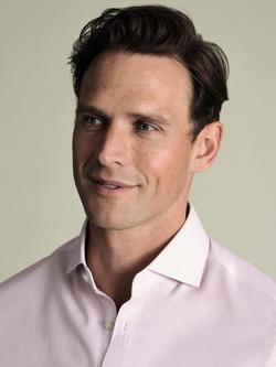 Charles Tyrwhitt Stripe Cotton Shirt - view 2, Pink