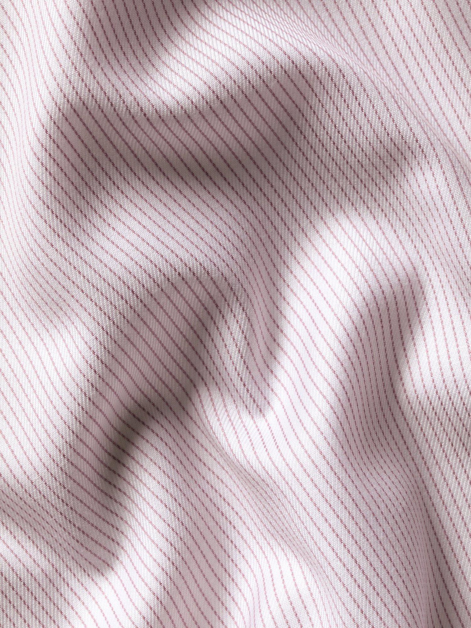 Product image 8 of 8, which shows Charles Tyrwhitt Stripe Cotton Shirt, Pink, 14.5 33