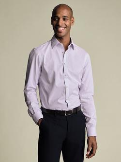 Charles Tyrwhitt Check Cotton Shirt, Lilac Purple