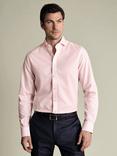 Charles Tyrwhitt Gingham Slim Fit Poplin Shirt, Pink