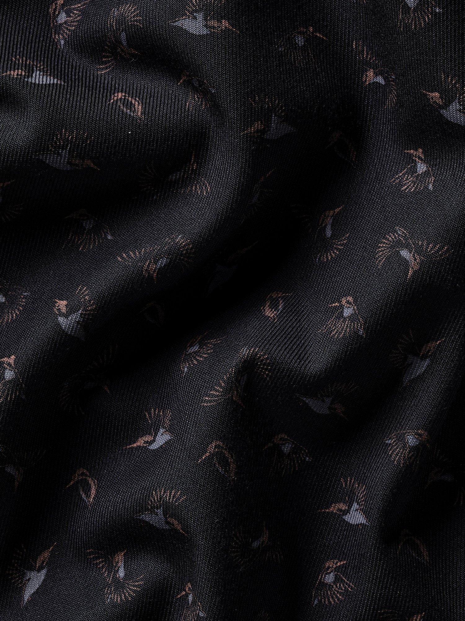 Product image 7 of 7, which shows Charles Tyrwhitt Printed Cotton Shirt, Charcoal Grey, 14.5