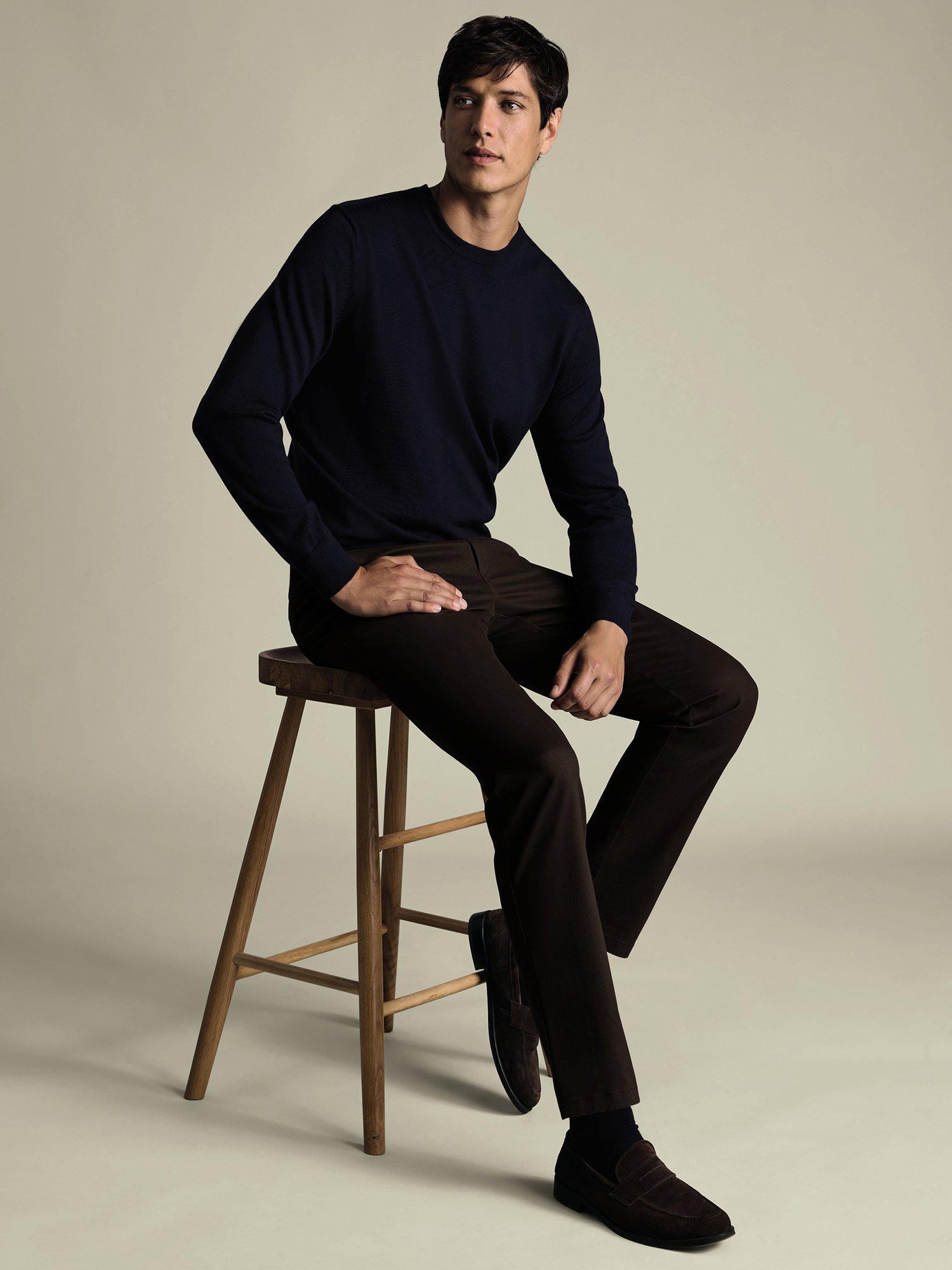 Product image 3 of 6, which shows Charles Tyrwhitt Men's Trousers