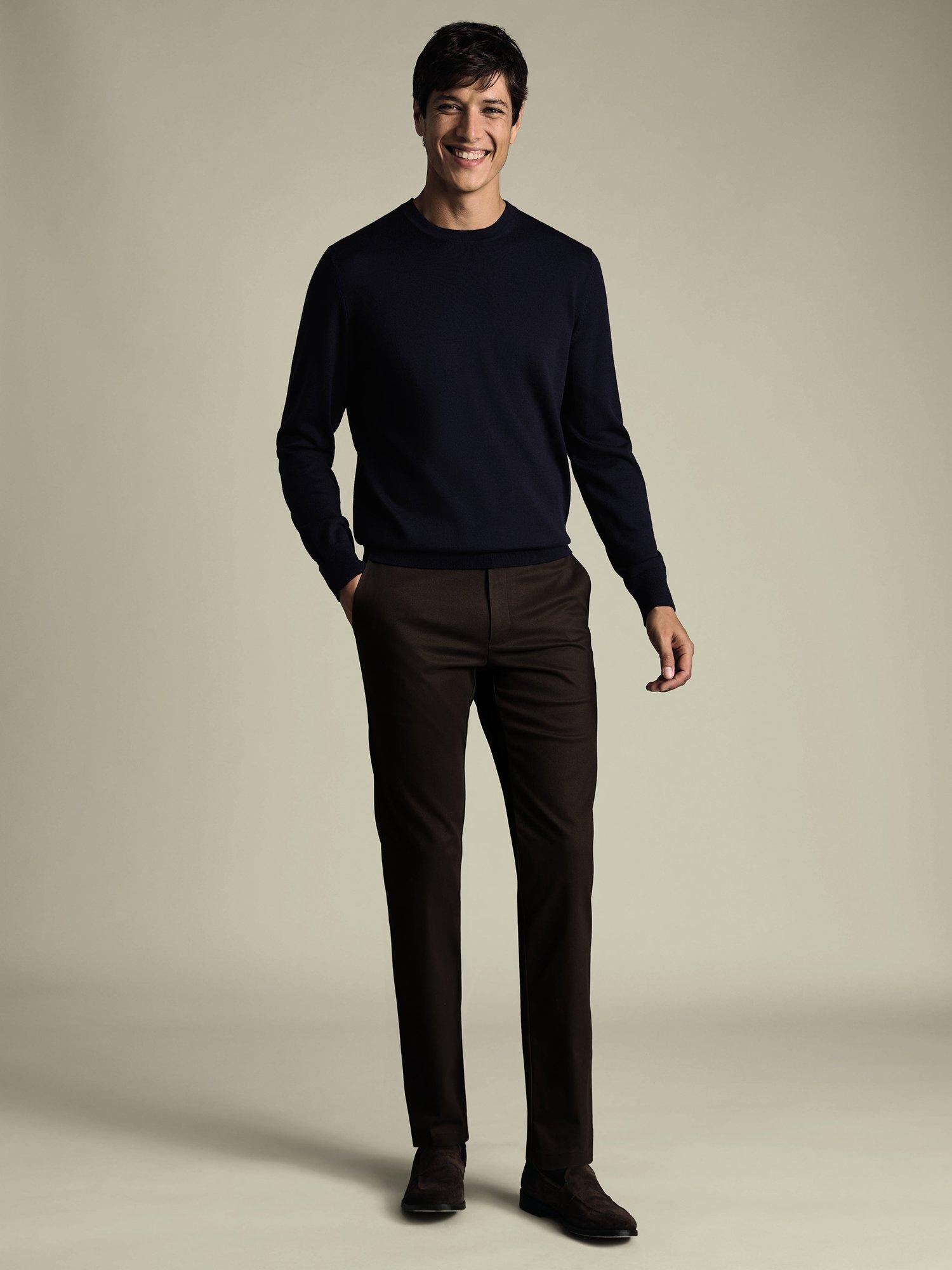 Product image 4 of 6, which shows Charles Tyrwhitt Men's Trousers