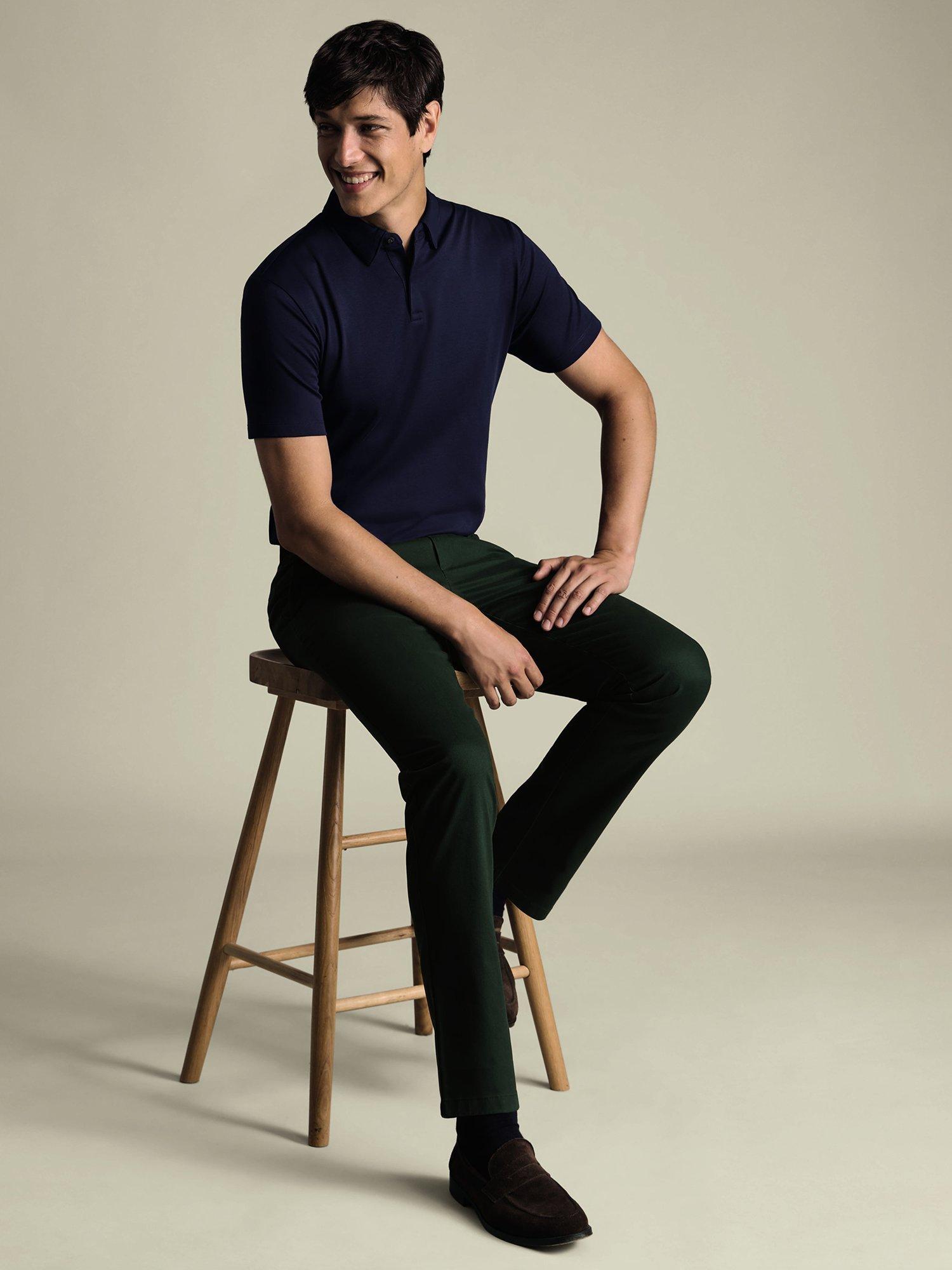 Product image 4 of 6, which shows Charles Tyrwhitt Men's Trousers
