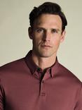 Charles Tyrwhitt Smart Jersey Short Sleeve Polo, Dark Pink