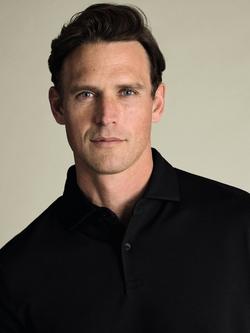 Charles Tyrwhitt Short Sleeve Cotton Blend Polo Shirt - view 2, Black