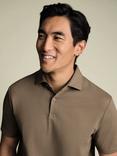 Charles Tyrwhitt Short Sleeve Cotton Blend Polo Shirt, Camel