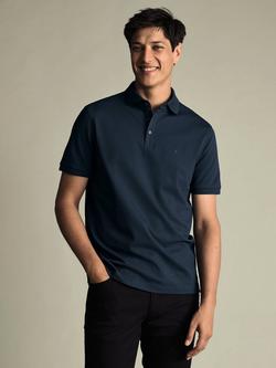 Charles Tyrwhitt Short Sleeve Cotton Blend Polo Shirt, Teal Green